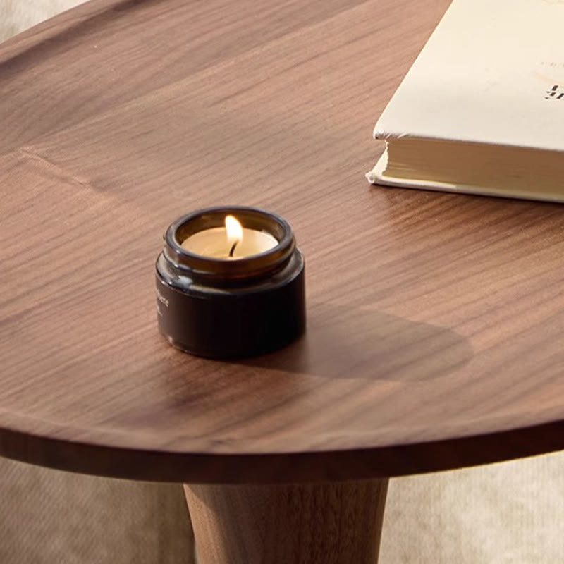 Oval Shaped Wooden Side Table - image 7