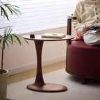 Oval Shaped Wooden Side Table - image 3