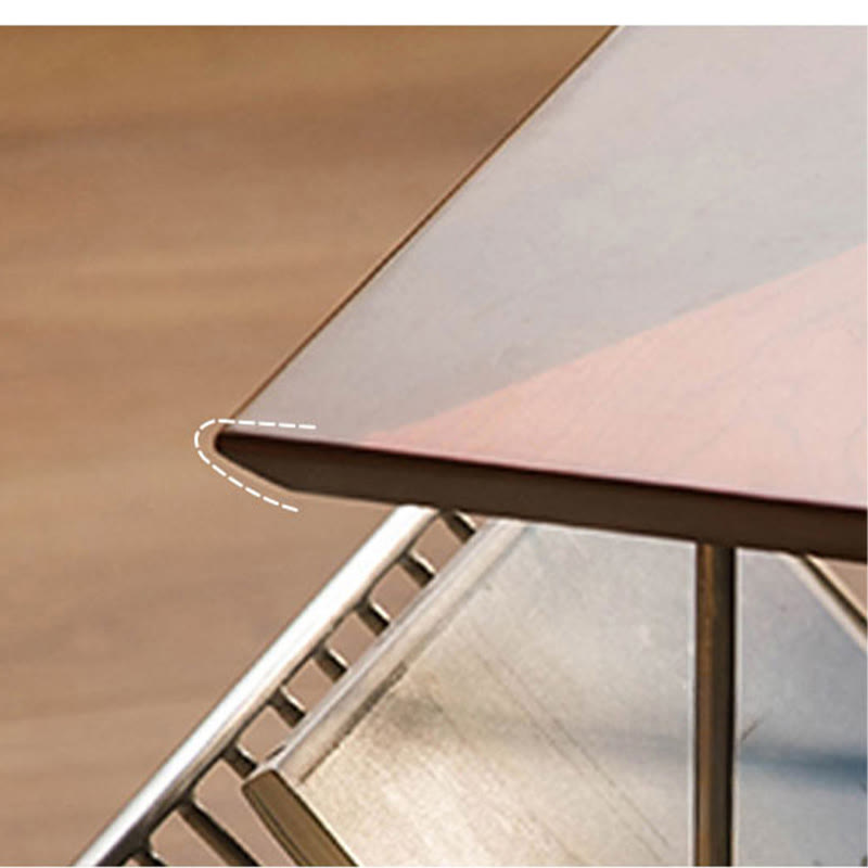 Retro Stainless Steel Side Table - image 8