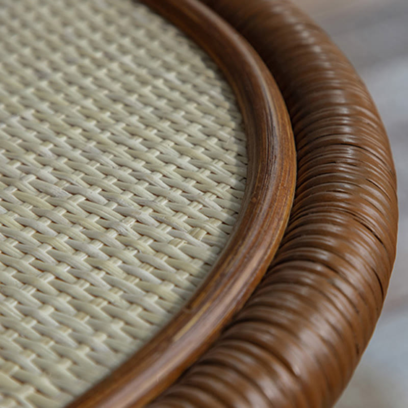  Waist Drum-shaped Rattan Side Table - image 6