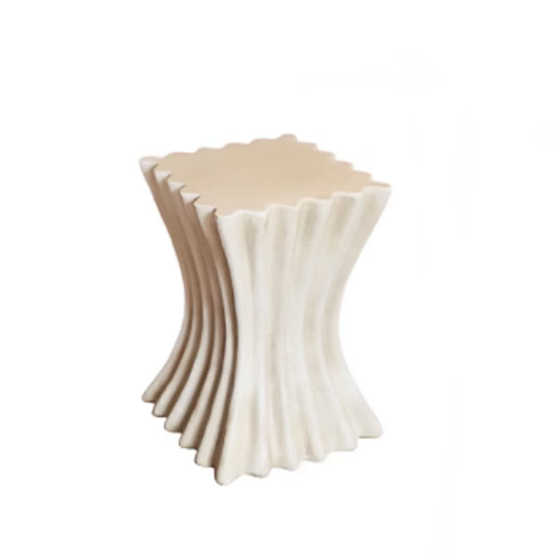 Roman Column Square Antique Finish Side Table - image 2