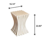 Roman Column Square Antique Finish Side Table - image 12