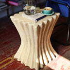 Roman Column Square Antique Finish Side Table - image 5