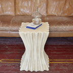 Roman Column Square Antique Finish Side Table - image 2