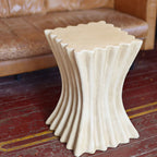 Roman Column Square Antique Finish Side Table - image 3