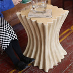 Roman Column Square Antique Finish Side Table - image 6