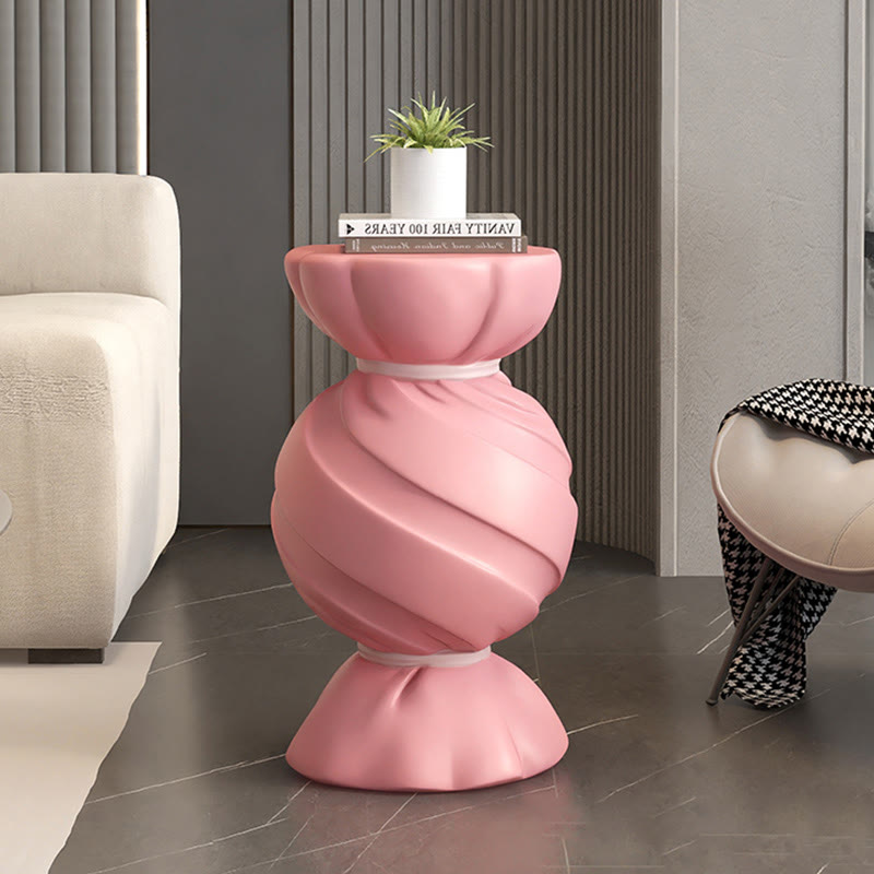 Pink Candy-shaped Small Side Table - Pink - image 1