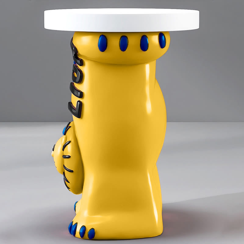 Yellow Lion Base Side Table - image 6