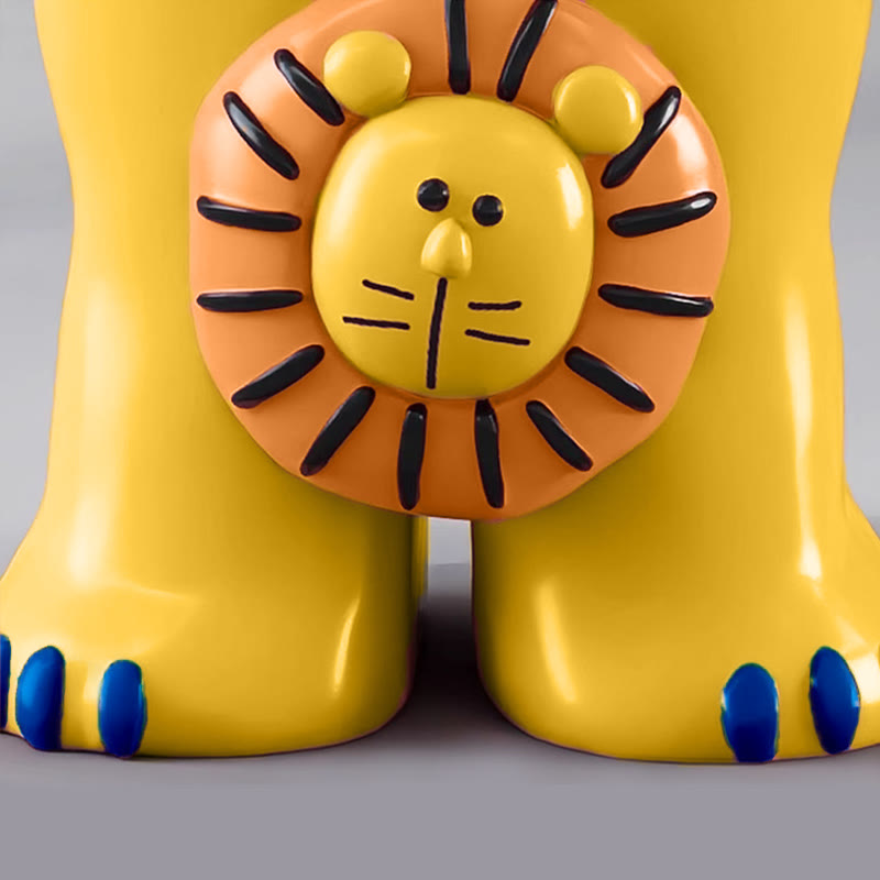 Yellow Lion Base Side Table - image 4