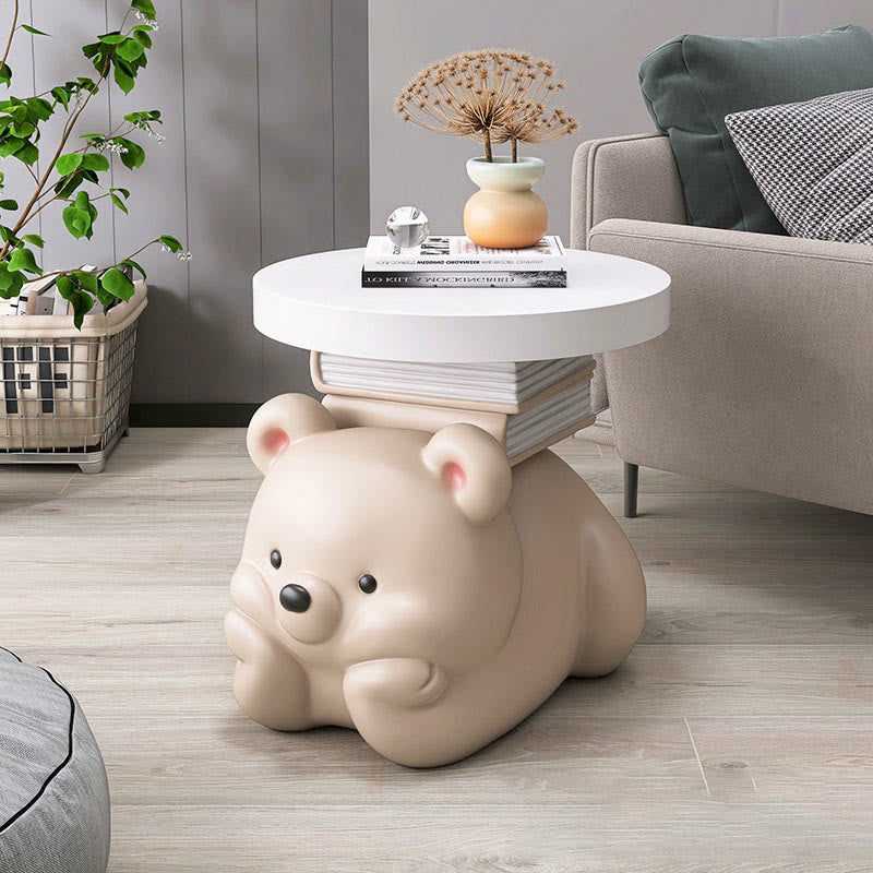 Side Table With Bear In A Prone Position  - image 3