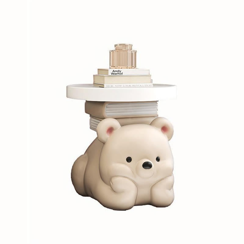 Side Table With Bear In A Prone Position  - image 1