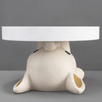 Round Top Side Table With Elephant Base - image 9