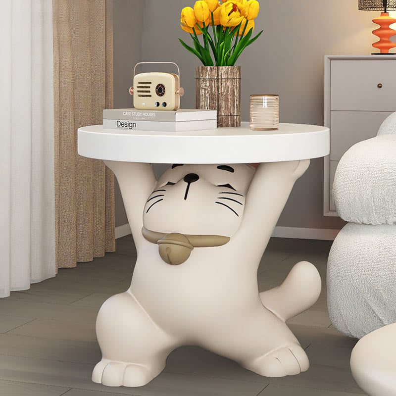 Kitten-shaped Side Table With Tray - image 3