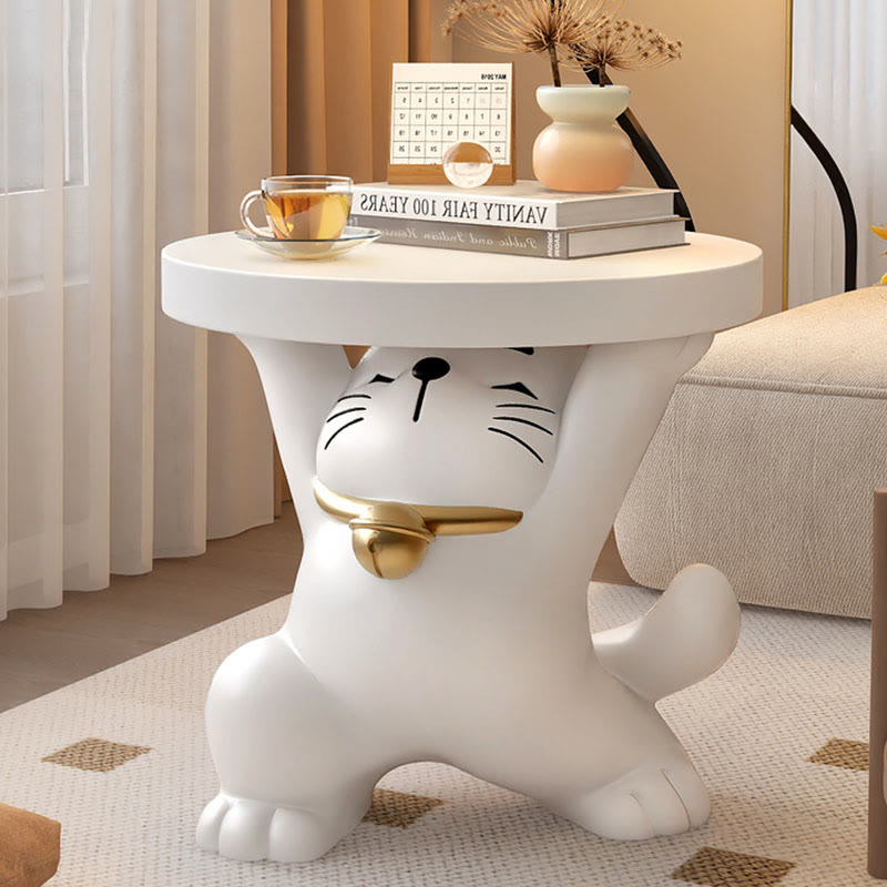 Kitten-shaped Side Table With Tray - image 3