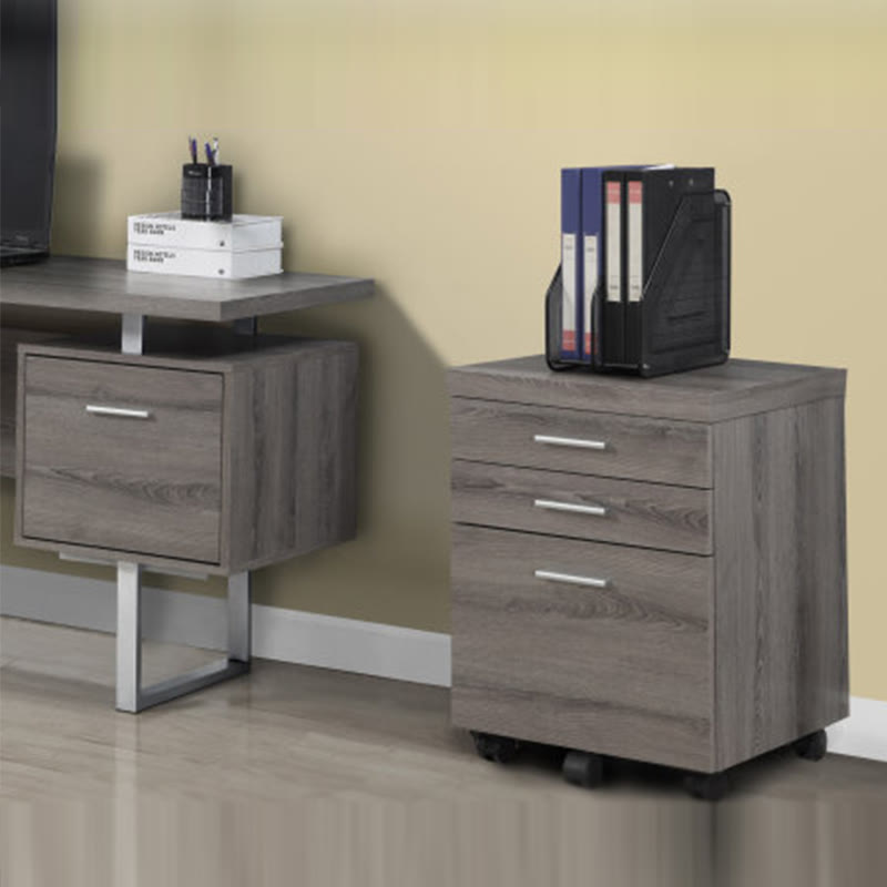 Taupe Storage File Cabinet - image 2