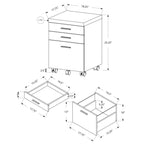 Taupe Storage File Cabinet - image 9