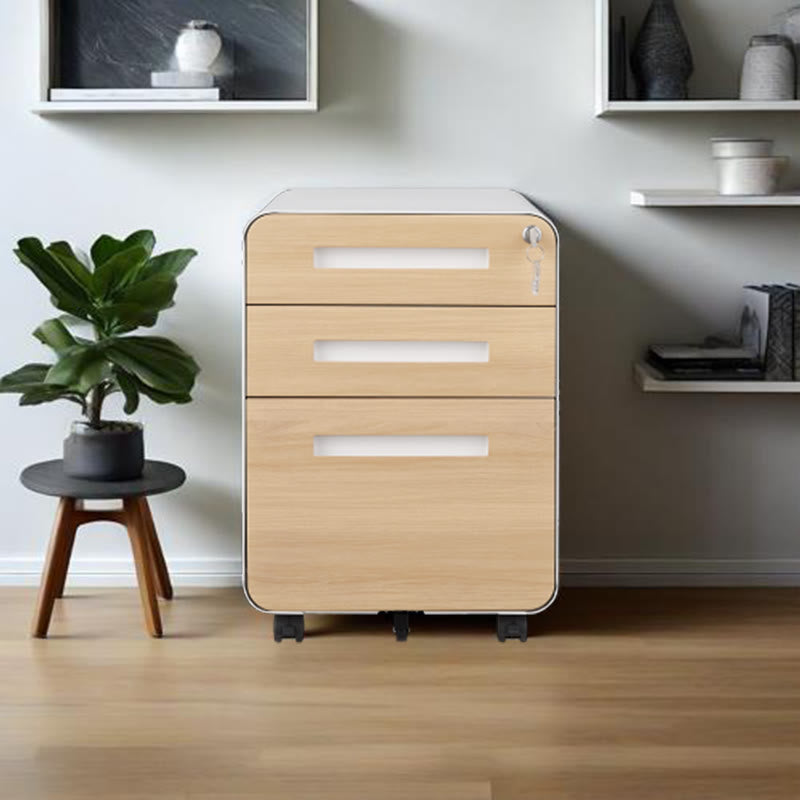 3 Drawer Metal Mobile File Cabinet - image 2