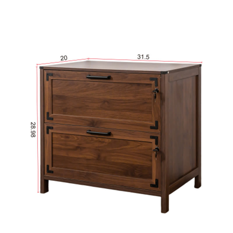 Farmhouse File Cabinet With Two Drawers - image 8