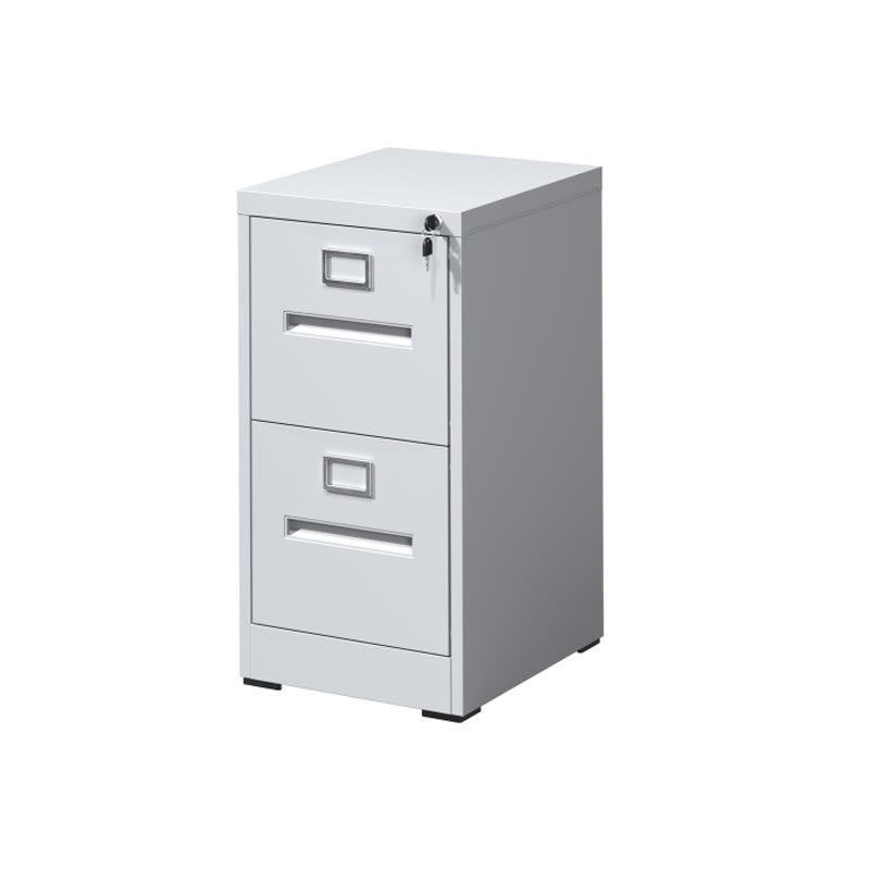 Two Drawers File Cabinet With Lock - image 1