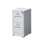 Two Drawers File Cabinet With Lock - image 1