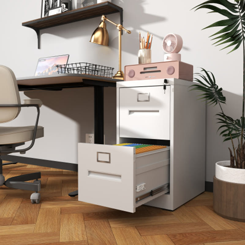 Two Drawers File Cabinet With Lock - image 2