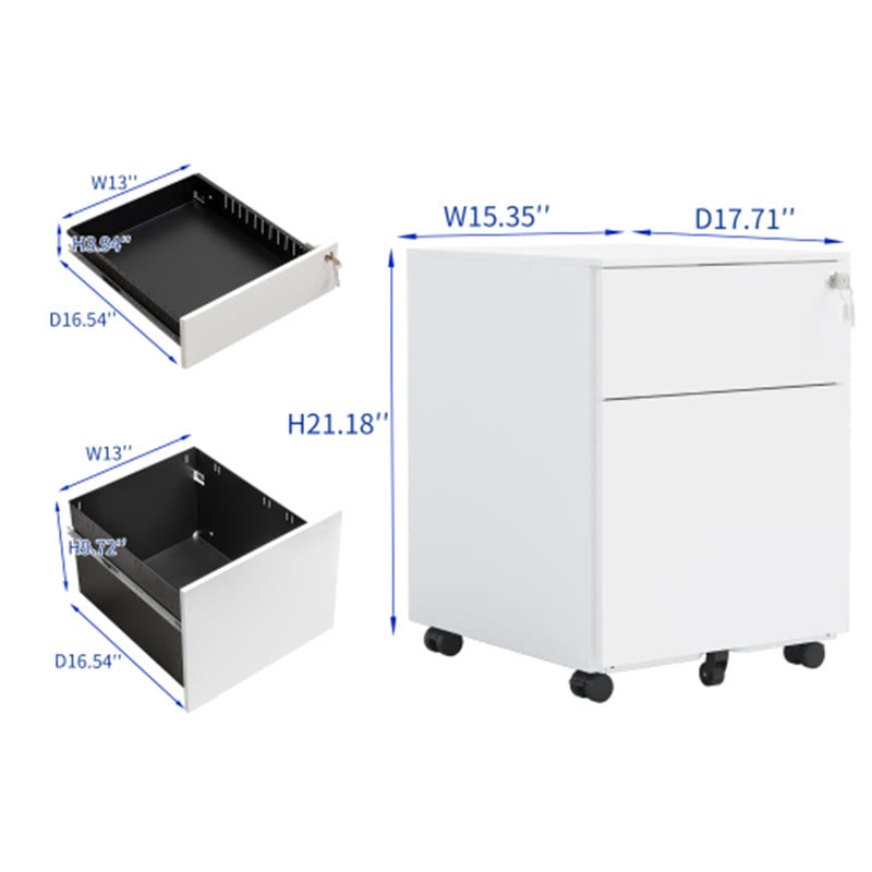 Mobile File Cabinet With Lock Steels - image 9