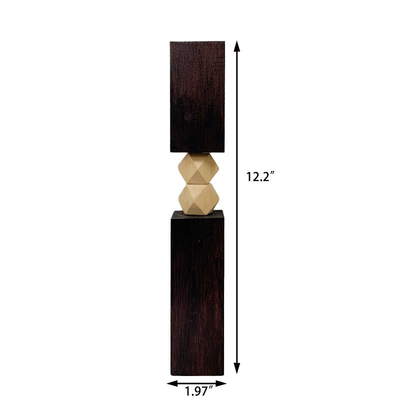 Black Geometric Carved Ornament - image 4