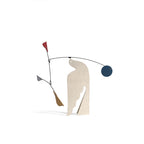White Flying Bird Balanced Ornament - image 1