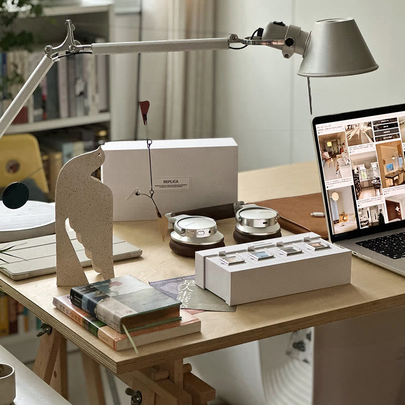 White Flying Bird Balanced Ornament - image 5
