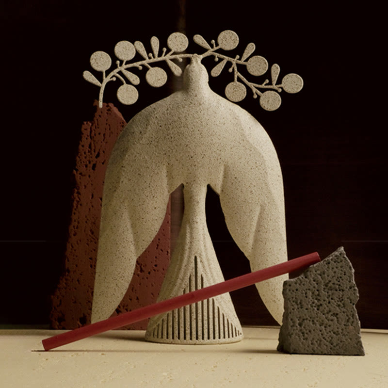 Flying Bird With Branch-shaped Ornament - image 6