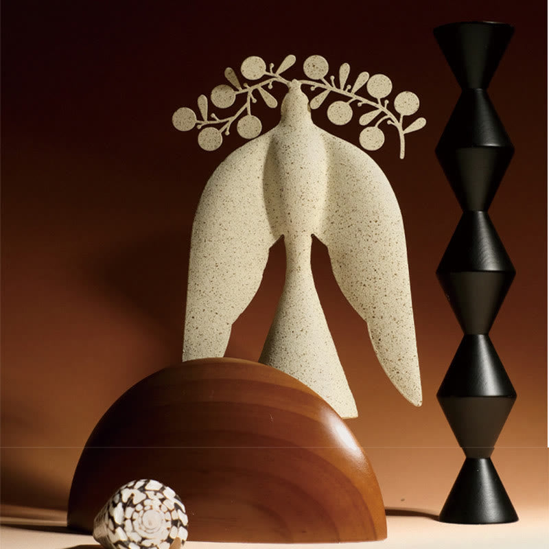 Flying Bird With Branch-shaped Ornament - image 5