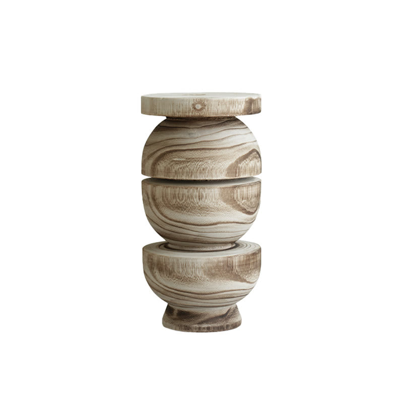Wood-grain Geometric Decorative Ornament - image 1
