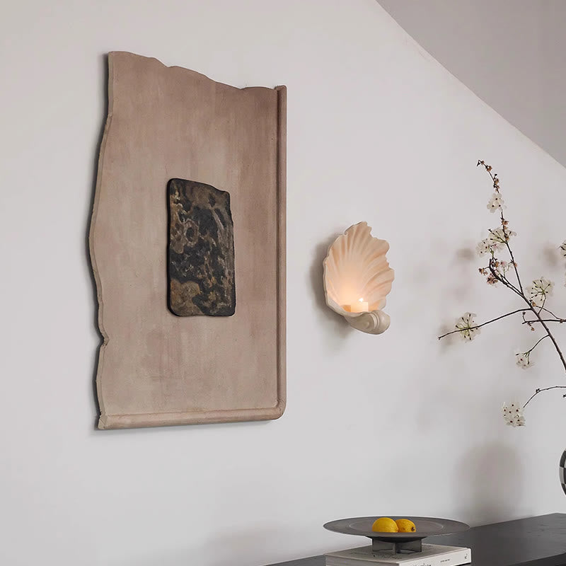 Khaki Textured Decorative Painting - image 4
