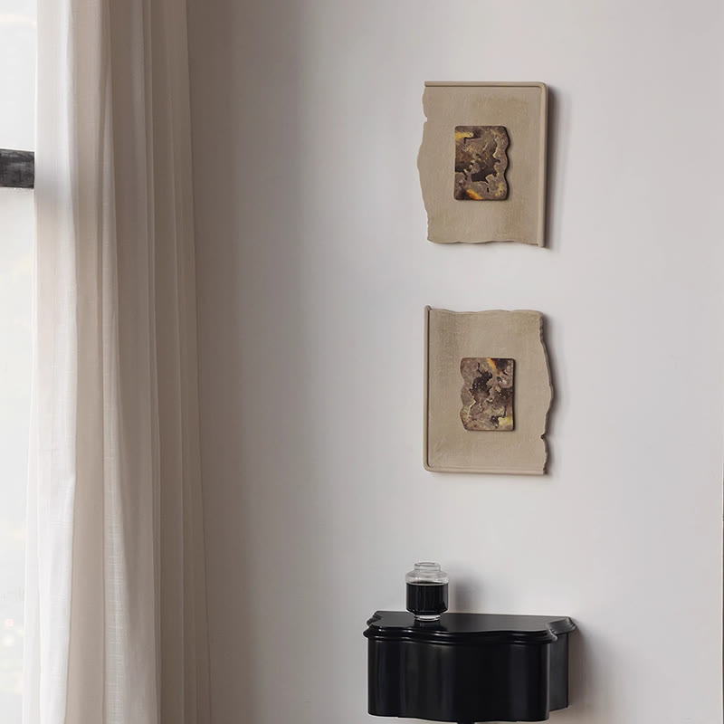 Khaki Textured Decorative Painting - image 8