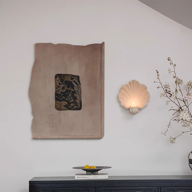 Khaki Textured Decorative Painting - image 1