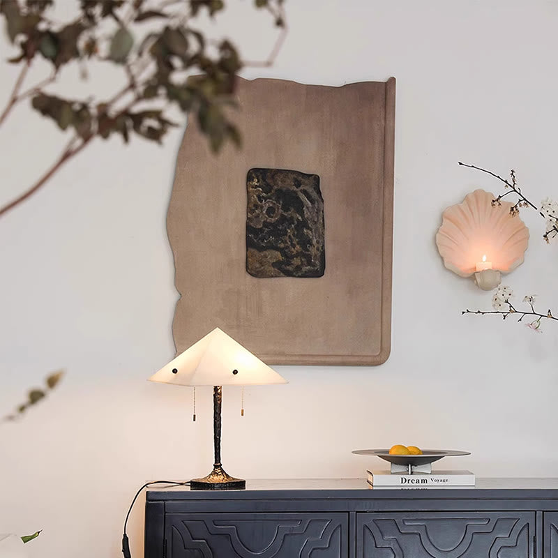 Khaki Textured Decorative Painting - image 3