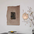 Khaki Textured Decorative Painting - khaki - image 3