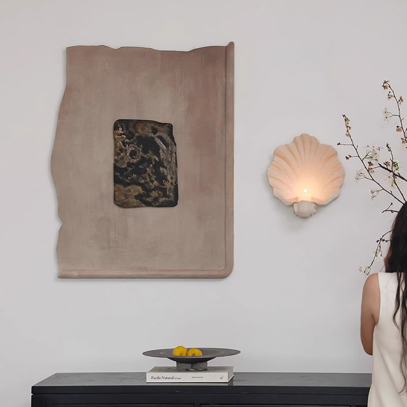 Khaki Textured Decorative Painting - image 6