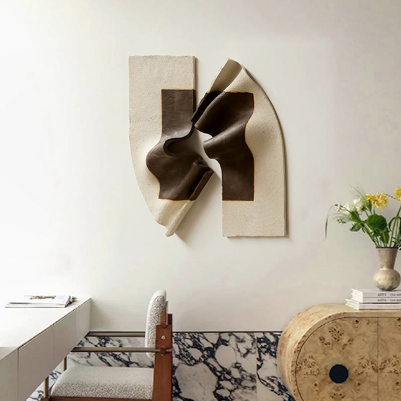 Irregular Decorative Wall Painting - brown - image 1