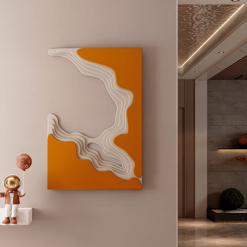 Orange Bas-relief Mural - image 3