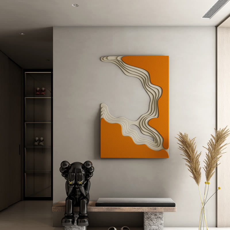 Orange Bas-relief Mural - image 6