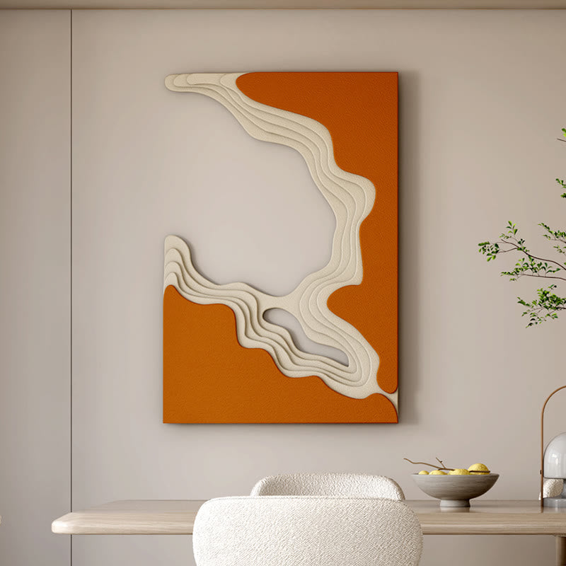 Orange Bas-relief Mural - image 4