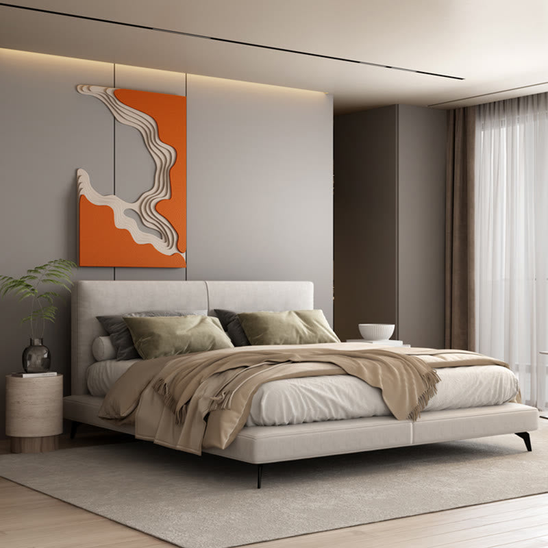 Orange Bas-relief Mural - image 7