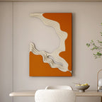 Orange Bas-relief Mural - image 3