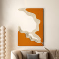 Orange Bas-relief Mural - orange - image 1