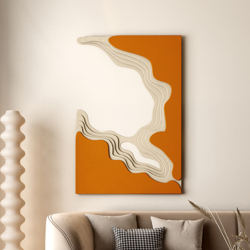 Orange Bas-relief Mural - orange - image 1