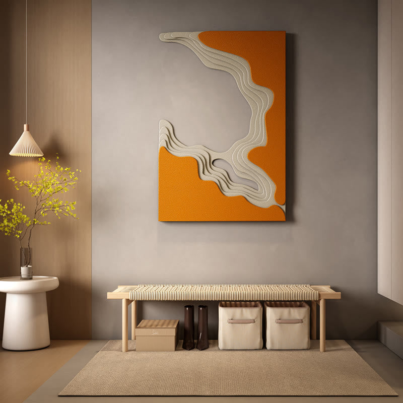 Orange Bas-relief Mural - image 7