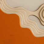 Orange Bas-relief Mural - image 9
