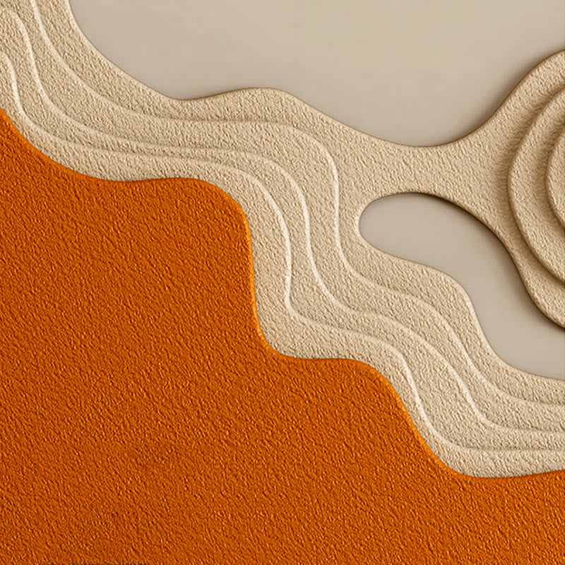 Orange Bas-relief Mural - image 9