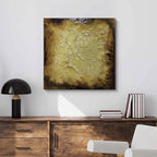 Crackle Hand-painted Texture Art Wall Hanging - image 7